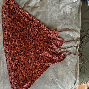 Elegant Women's Maxi Dress - Red and Black